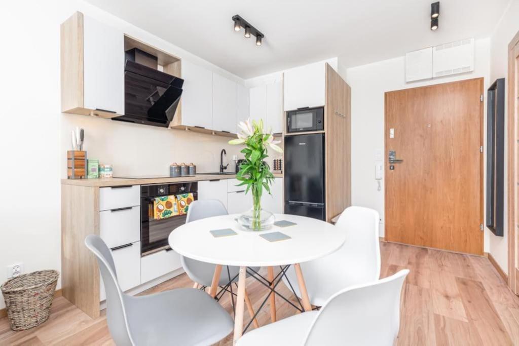 Modern Riverside Apartment With Free Parking Space Щецин Экстерьер фото